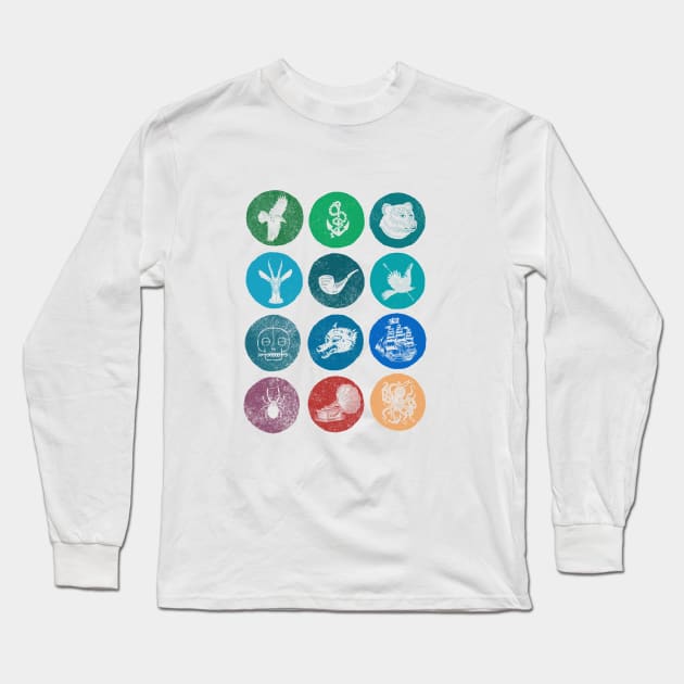 Hipster Blast Long Sleeve T-Shirt by ElzeroStudio